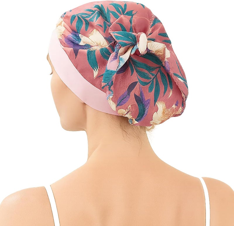 FADACHY Chemo Headwear for Women,Chemo Caps Lightweight for Summer with Head Scarf,Silky Soft Hair Turbans Fashion - Image 3